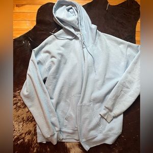 Blue zip up hoodie